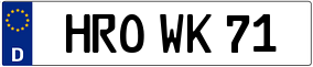 Truck License Plate